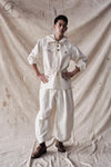 Aviva Jifei Xue cocoon wide-leg pants SS23-CWLP2-AWHT ancient white